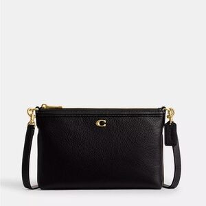 Coach Black Leather Crossbody Bag